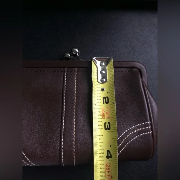 Coach Brown Leather Wristlet - Picture 6 of 9